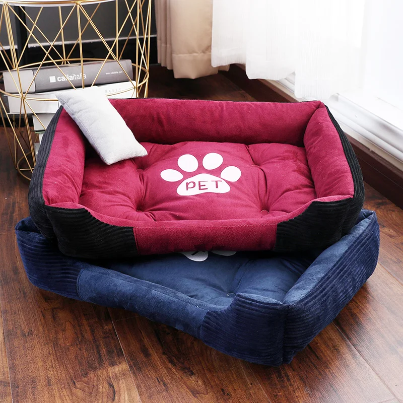 Eco Friendly Multicolor Super Soft Indoor Kennel Warm Nest Dog Pet Bed