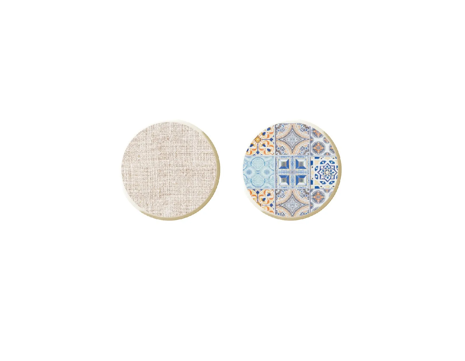 Top Quality Sublimation Table Ware Mat Pad Printed Mat Round Ceramic Coasters- Style