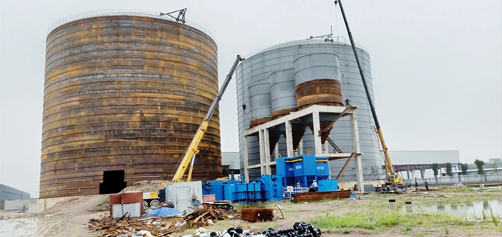 10000 tons of cement steel plate silo large bone silo 50000 tons of fly ash clinker silo