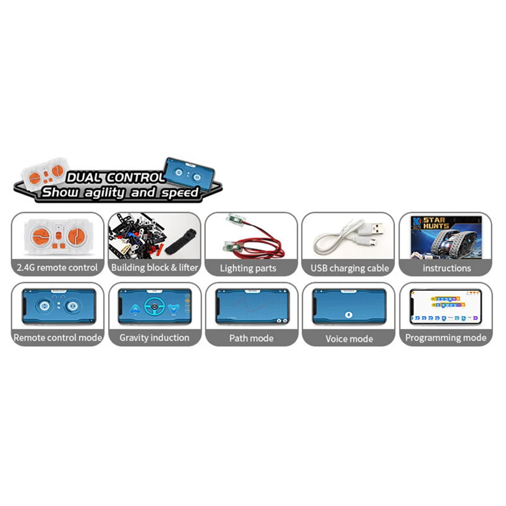 Programmable Steam Hypercar Racing Sport Car Remote Control Racing Block Running Bricks Car RC Building Bricks Toy Car