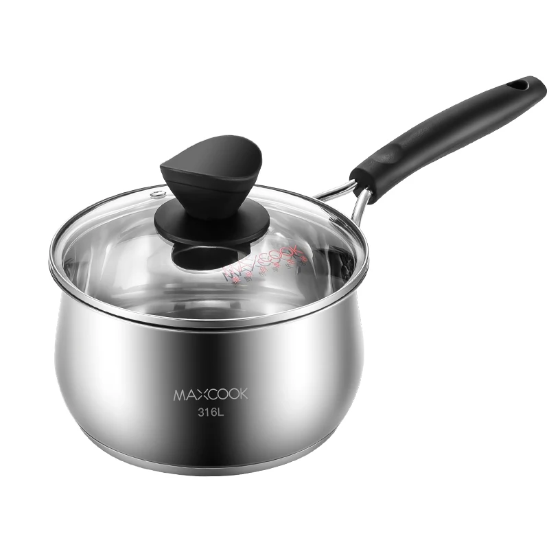 2024 Maxcook Hot Sale High Quality 16cm Pot Stainless Steel Milk Pot Sauce Pan  With Factory Price