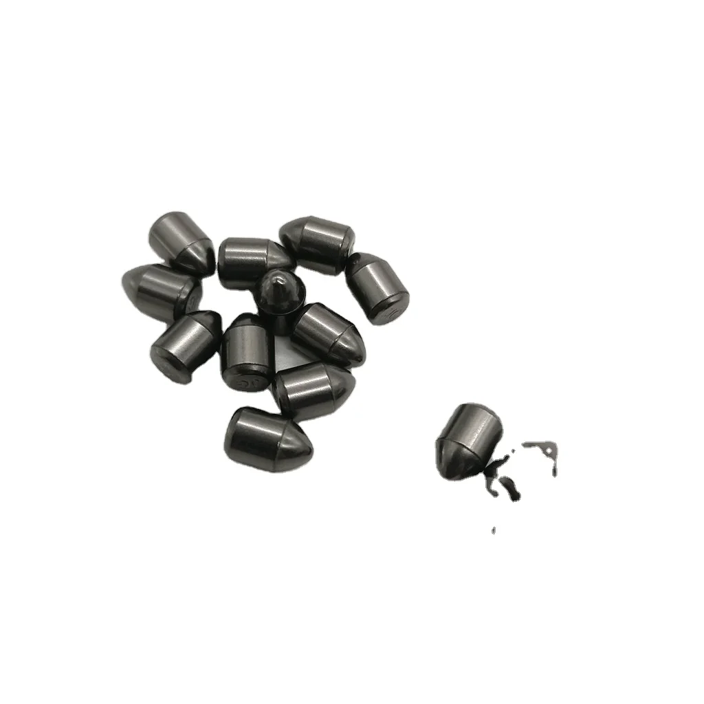 High quality carbide button rock drilling 16mm carbide insert button cutter q8-34 tapered carbide button mining crown drill bit