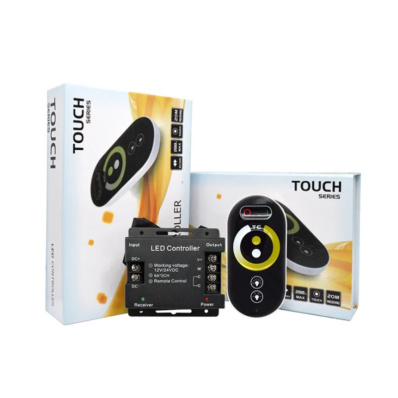 8-клавишный радиочастотный металлический контроллер для дома 5050 RGB ленточный светильник DC12-24V управления переключателем низкого напряжения