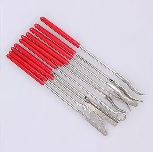 High quality polishing Special Shaped Lapping Hand Tools Diamond Coated Flat File Set Diamond Needle File Tool Set FOB Reference