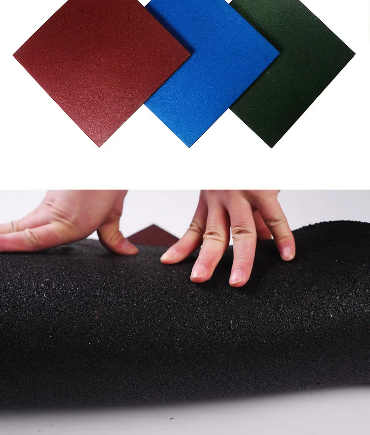 Fitness Sports Gym Flooring Interlocking Rubber Mats Tiles