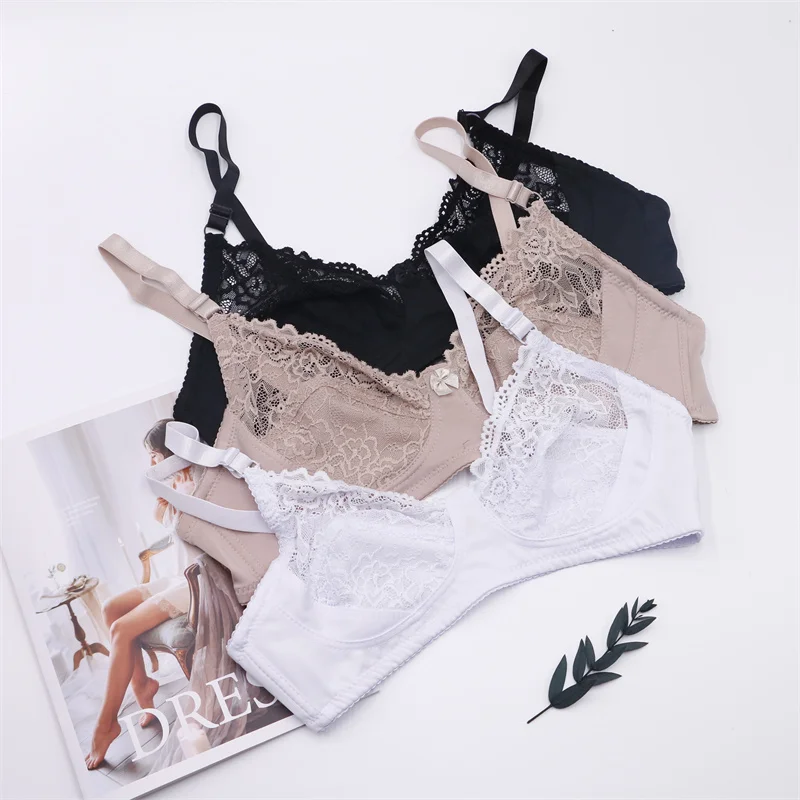 Wireless Prosthesis Bras,Breathable Full Cup Nude Silicone Breast Pockets Ladies Brassiere