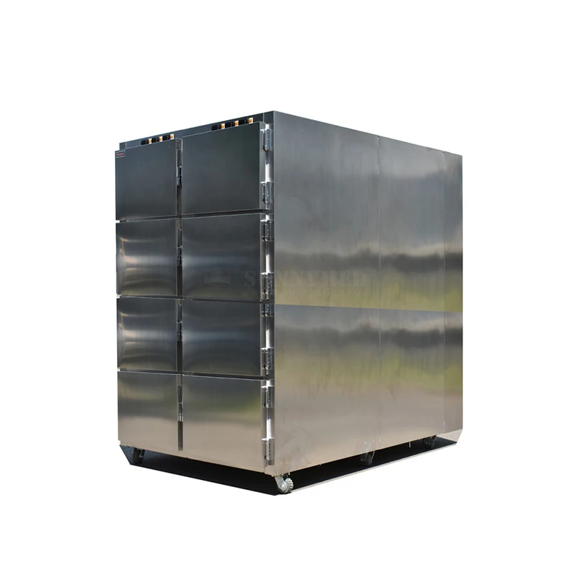 Sunnymed SY-STG08 пол цена 8 открытые по бокам двери медицинский морга refrigeratfreezer подтвержденная сертификатом Европейского