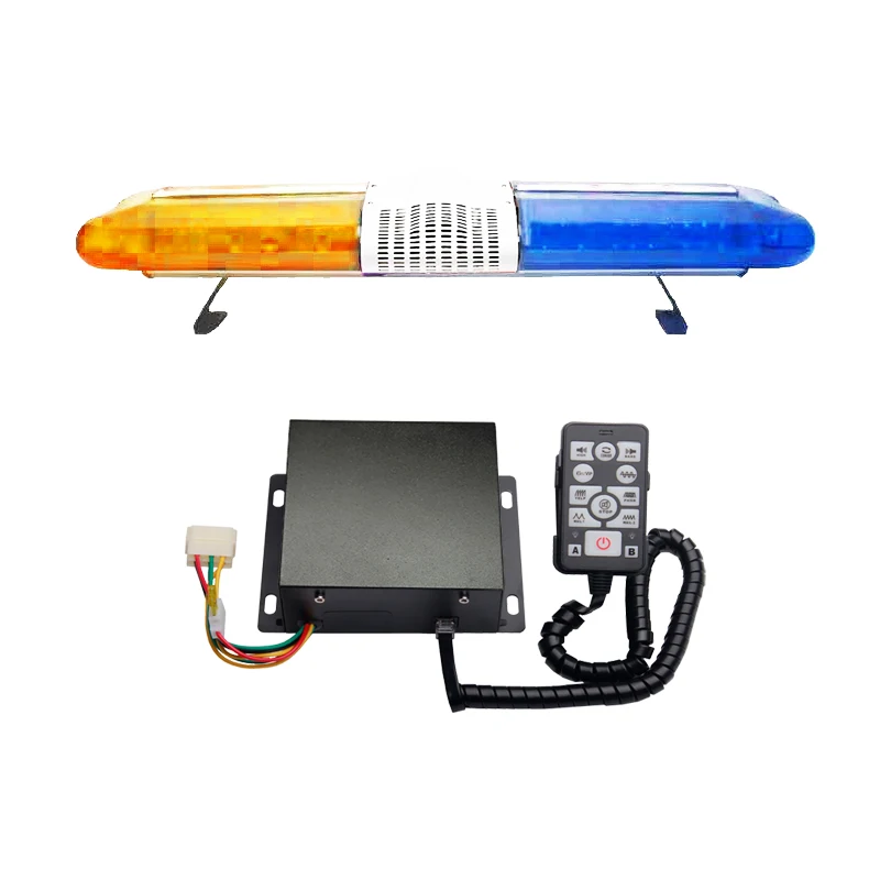 105Cm High Power Flashing Car Beacon Lamp Led lightbar Blinker Warning Light Bar With Siren SPK