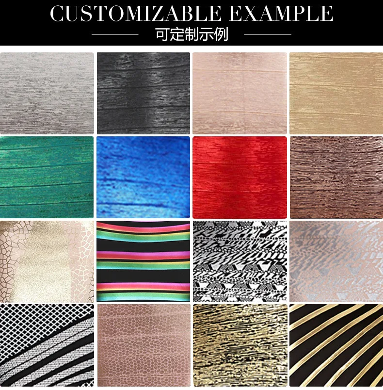 Accept Make Custom Club Casual Dress With Metal Diamonds Sequin Design