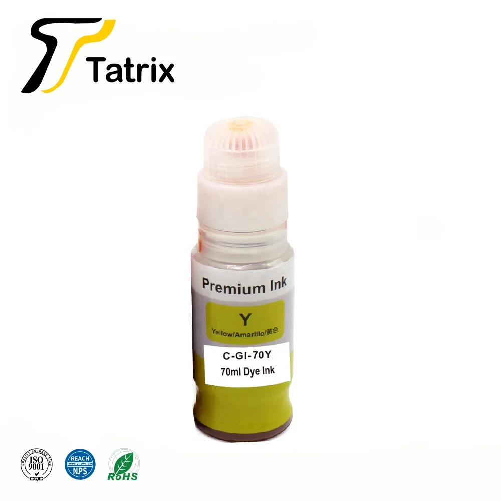 Gi70 GI-70 чернила Tatrix GI70 GI 70 совместимые на водной основе для массовых грузов бутылка пополнения чернил струйной печати Canon PIXMA G6010