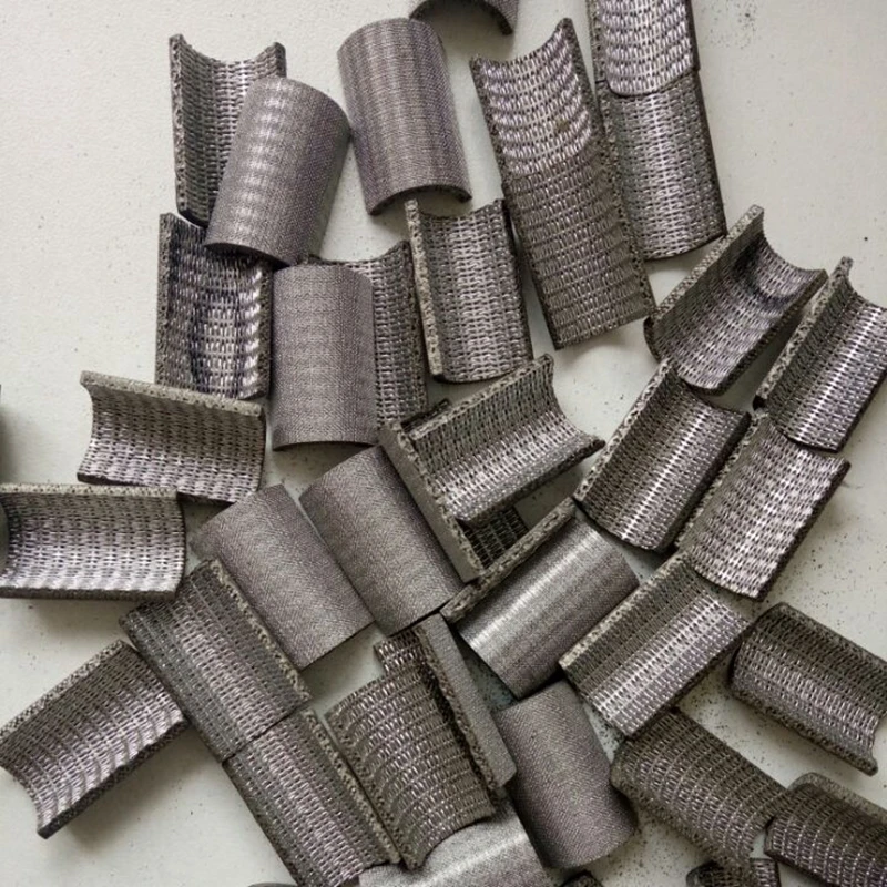 stainless steel filter knitted wire mesh for Gas-liquid filter