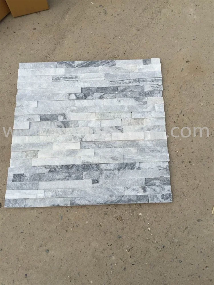 Cloudy Grey Quartzite Slate Culture Stone Wall Veneer