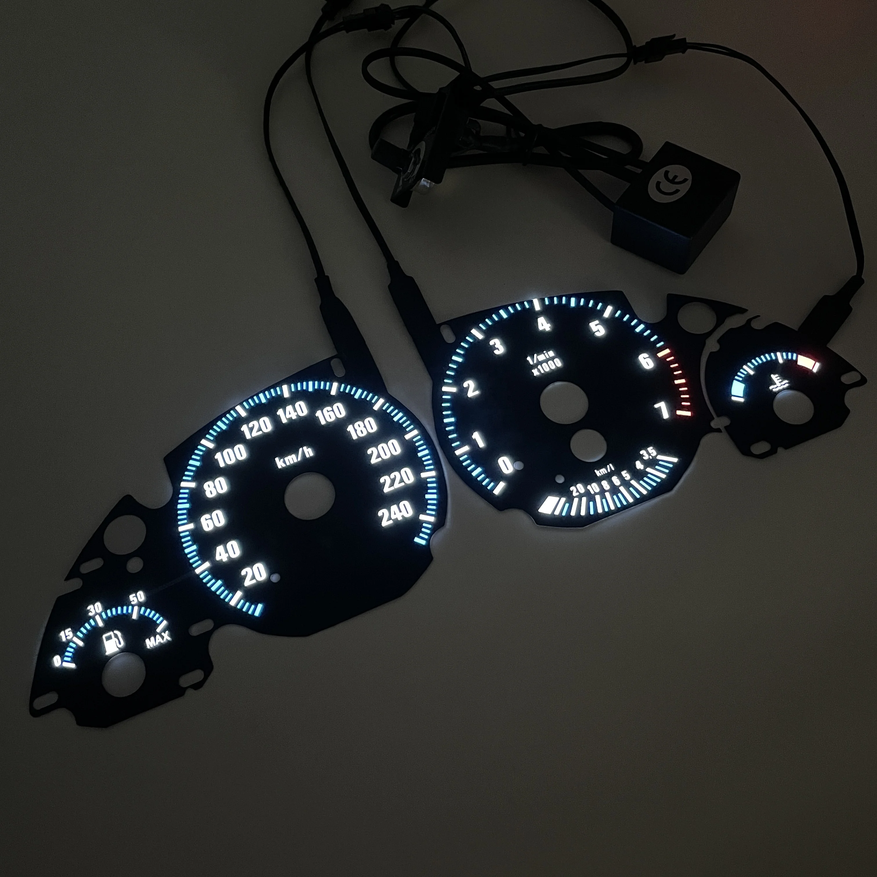 Customize EL glowing Gauge meter for BMW E39 E38 E53