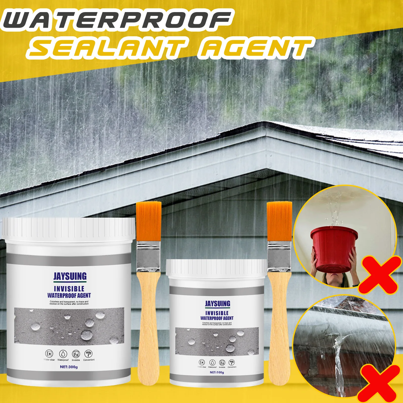 Jaysuing super strong insulating sealant coating permeable invisible polyurethane construction adhesive waterproof agent