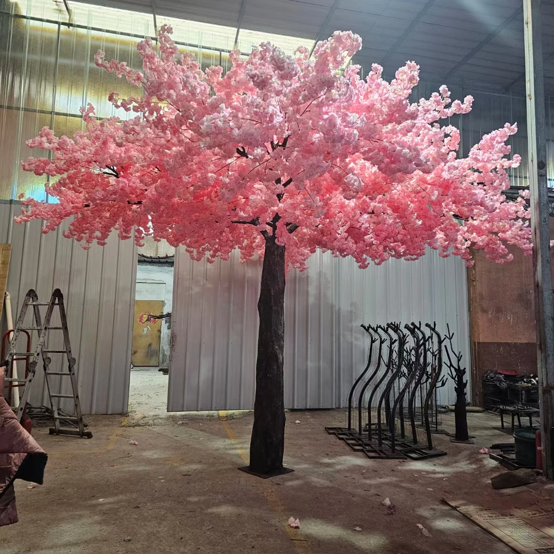 Event Decoration Supplies White Sakura Pink Red Fake Cherry Blossom Tree 2 m for Wedding Birthday Table Centerpiece Party Decor