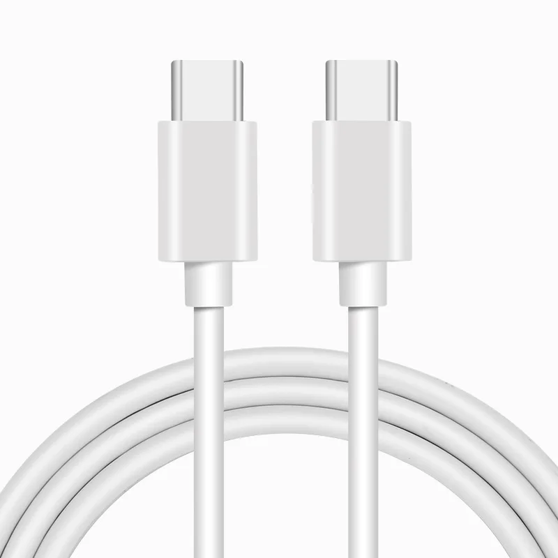 
Factory price 2021 black white 3A 60w typec to type c PD QC fast charging cable for iphone mobile phones 