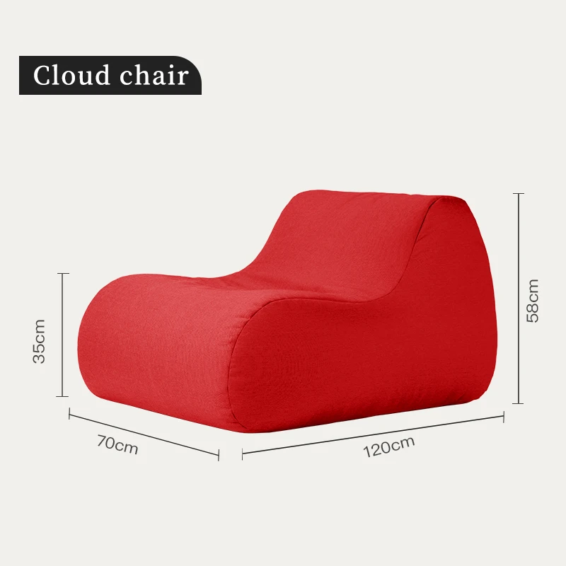 Cube tofu shape colorful waterproof fabric balcony outdoor Ottoman Bean bags sofa
