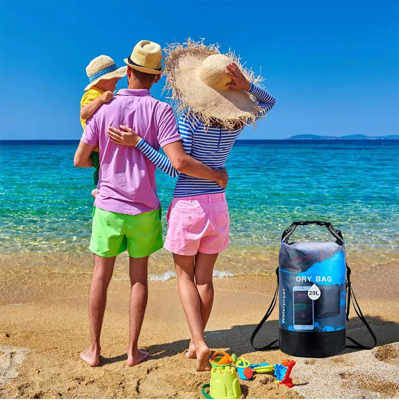 Wholesale Manufacture Outdoor Travel Gym Floating Fully Waterproof Pvc 40l Heavy Duty Dry Duffel Bag For Boating Kayaking