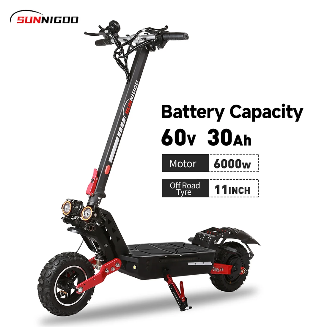 Long Range Elektrik Dual Brake Electric Scooter 6000W 60V 30Ah Fast and Powerful for Adults with Fast Delivery