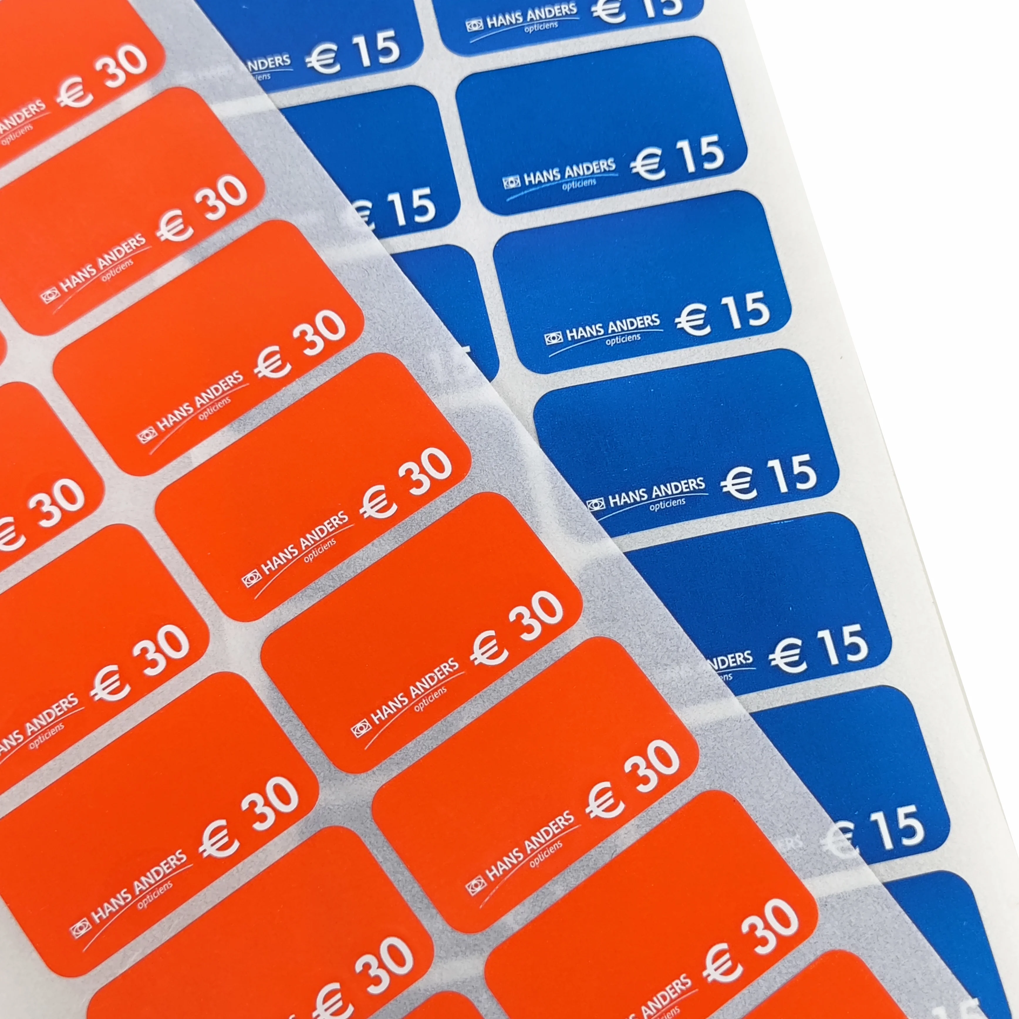 Custom logo and size writable self-adhesive paper sticker label