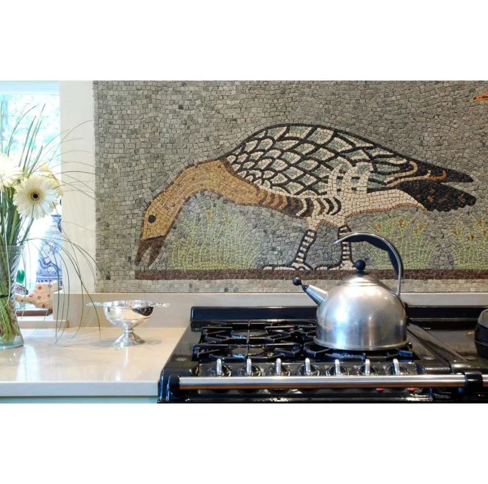 Modern wholesale mosaic tiles Mosaic Wallpaper 3d Art Murals Picture backsplash kitchen tiles mural mosaic tile for kitchen