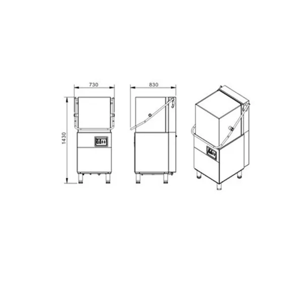 Smart Freestanding Stainless Steel Dishwasher with Electric Power  Hotel Grade Lave Vaisselle/Lavavajillas