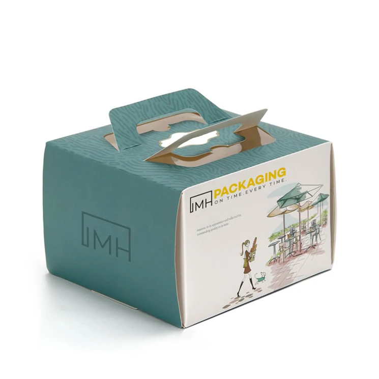 Wholesale Carton Printing Recycled Cupcake Takeout Patisserie Corrugated Cardboard Boxes