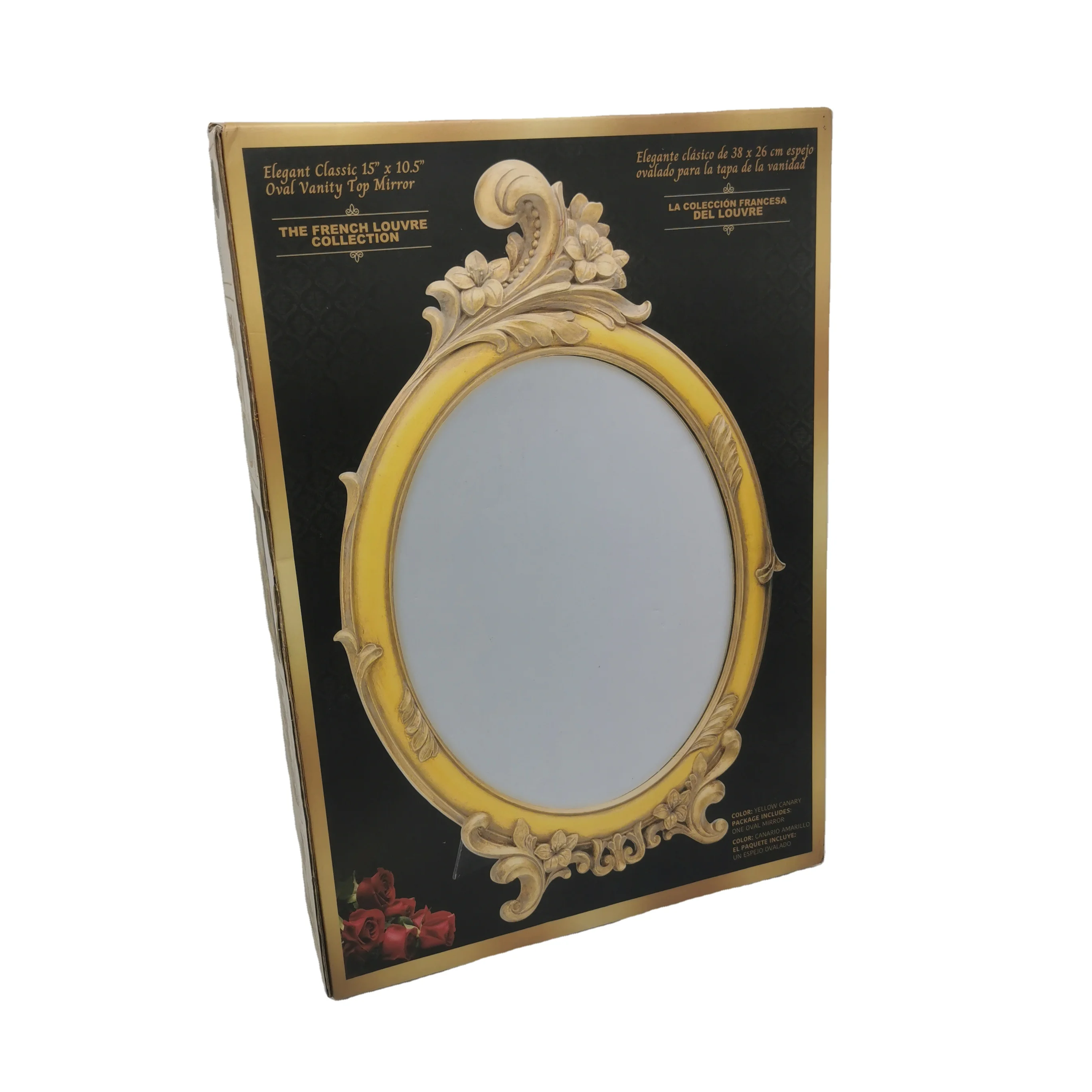 custom mirror box corrugated paper craft box packaging with Styrofoam insert