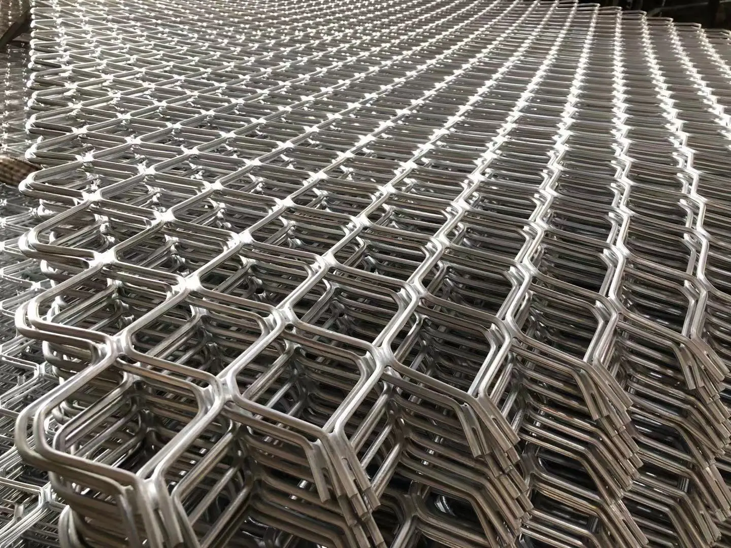 Hotsale High Security Cladding Sheet Diamond Hole Flat Aluminum Expanded Metal Mesh