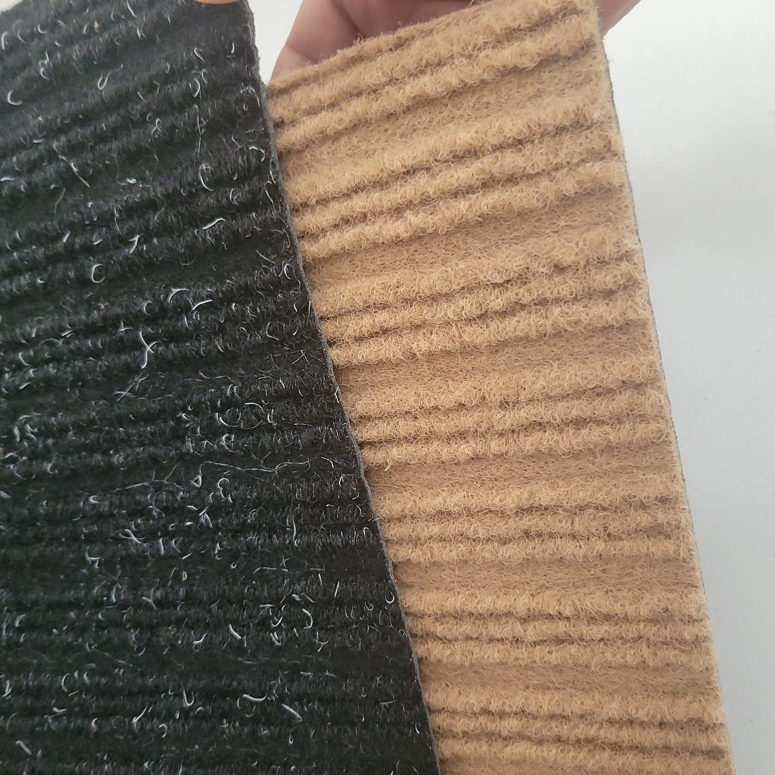 Anti Slip Latex Backing Ribbed Stripe Gold Sluice Rugs Carpet Gold Wash Rug Gold for Mali Africa Market