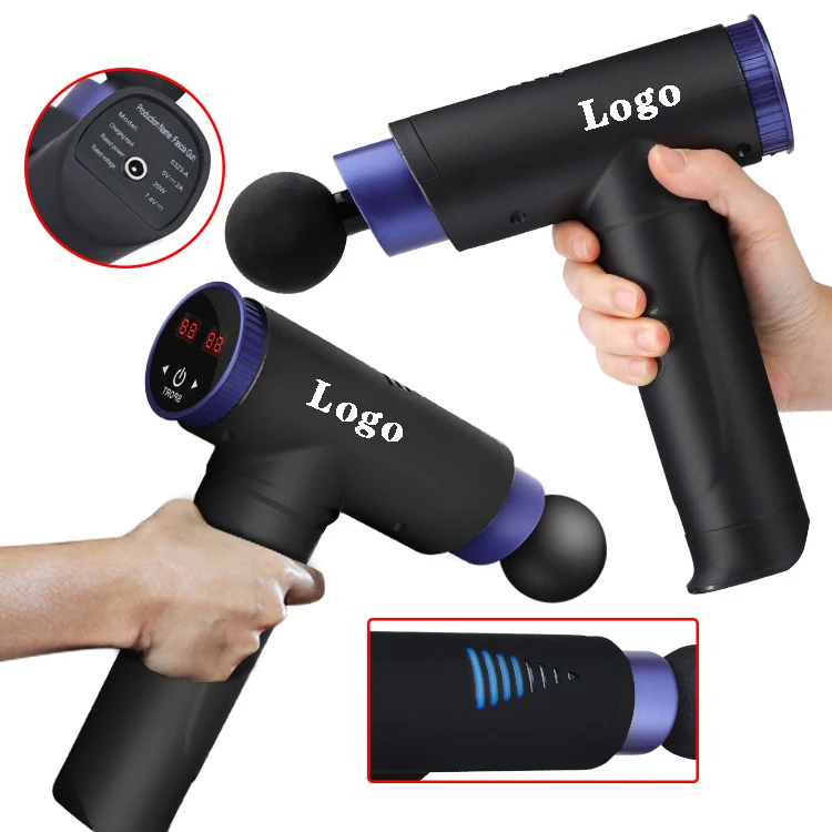 
chiropractic deep tissue Muscle sports vibration cordless Massage Gun best handle massage gun with massage gun battery 