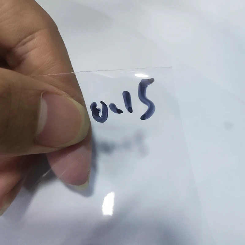 0.15MM Super Thin Polyester Breathable TPU Nontoxic Transparent Plastic Film for Laminating