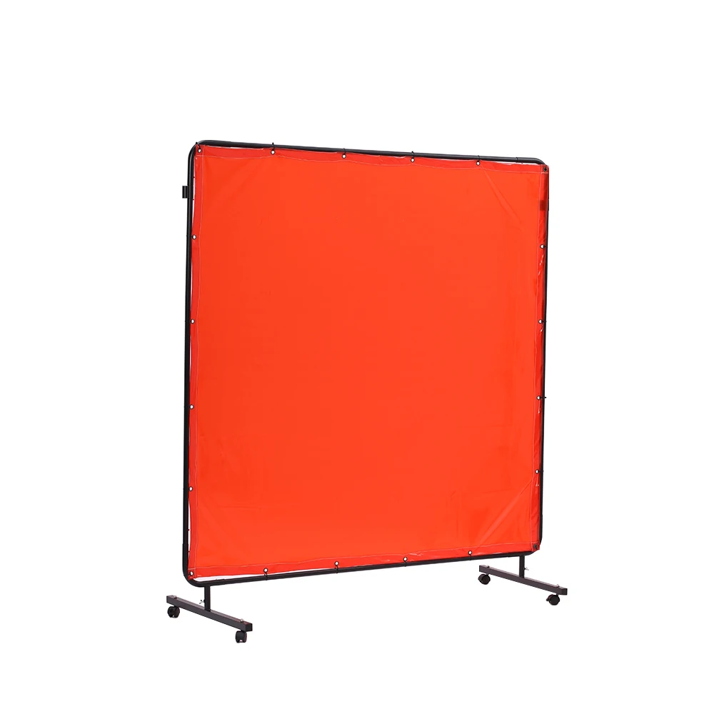 Ally Protect EN25980 flame retardant workshop welding screen curtains with frame stand