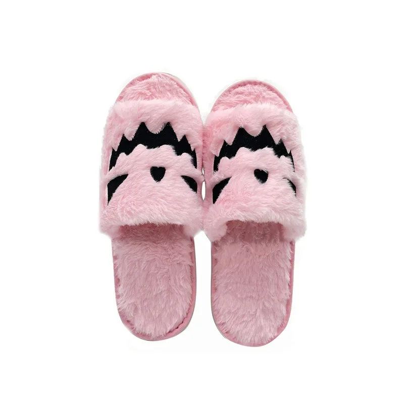 2024 Indoor funny winter slippers pumpkin plush slippers women men unisex fashion hot selling colorful slippers