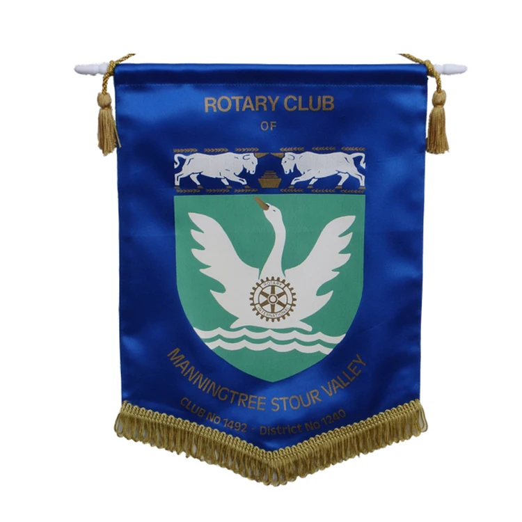 High Quality Double Sided Custom Sports Chicago P remier L eague Team Soccer Exchange Pennant Flags Football Club Fans Flag