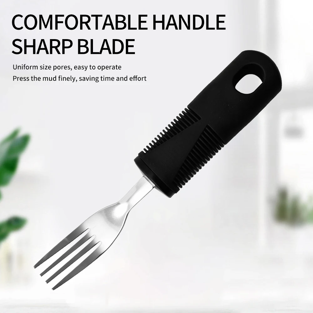Adaptive Utensils for Elderly Silverware for Parkinsons Heavy Stainless Steel Spoon Fork Serrated Knife