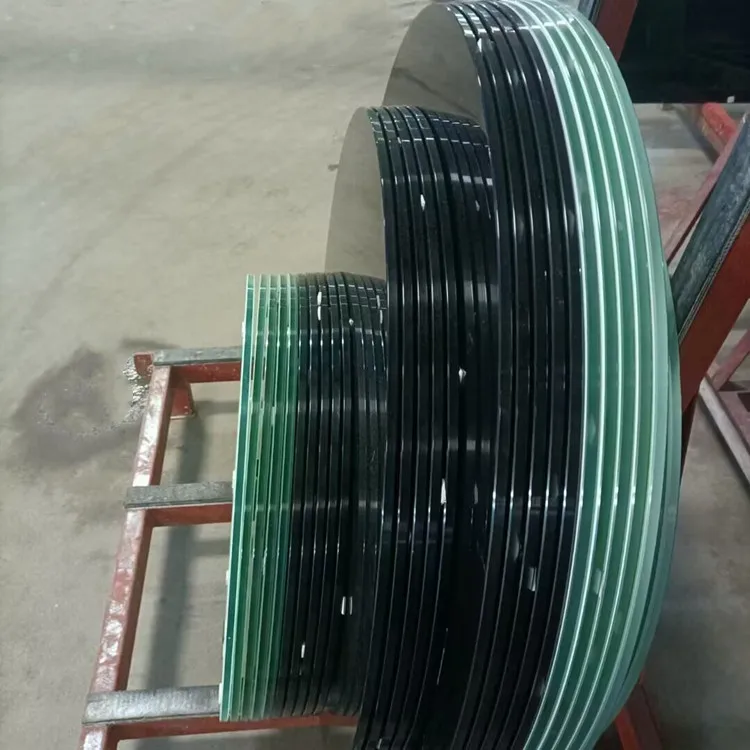Customized 8 mm 10 mm Tempered Flat Round Glass Furniture Table Top Safety Glass