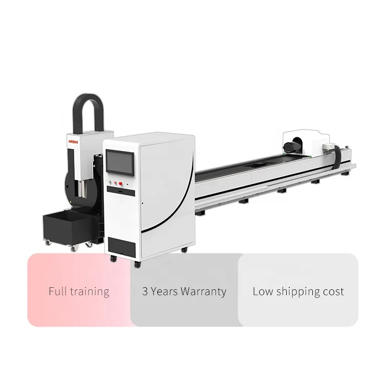 MISHI Industrial Laser Equipment Raycus for stainless pipe Fiber Laser Cutting Machine with Rotary Device