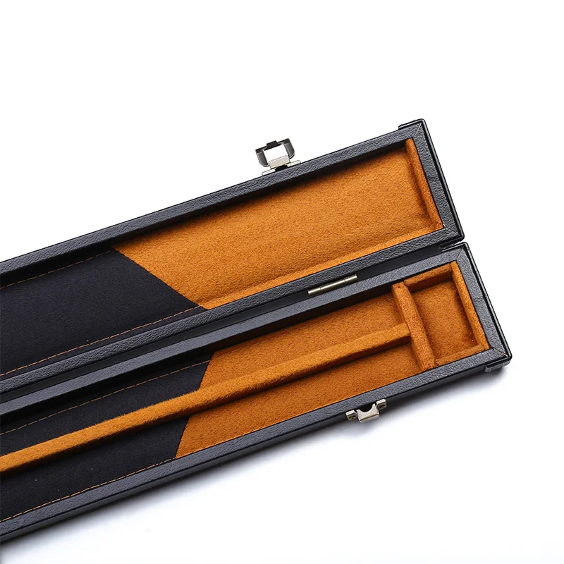 
LP leather & wooden cue case in 48 inch can hold a 3/4 joint snooker cue and a mini butt 