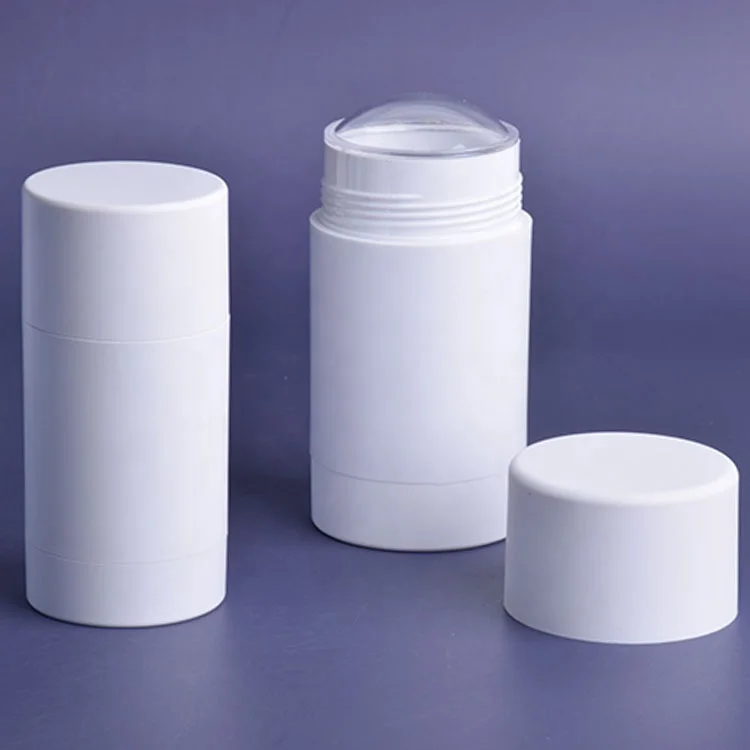 
White 75ml empty deodorant container stick deodorant roll on bottle 