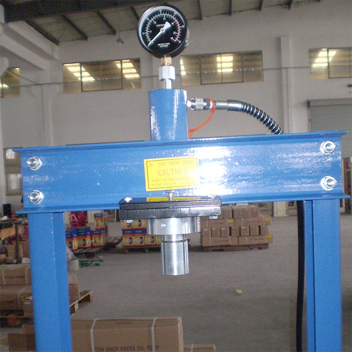 20 Ton Hydraulic Cylinder Shop Press Vehicle Equipment Manual Car Hydraulic Shop Press Tools Machine With Pressure Gauge CE