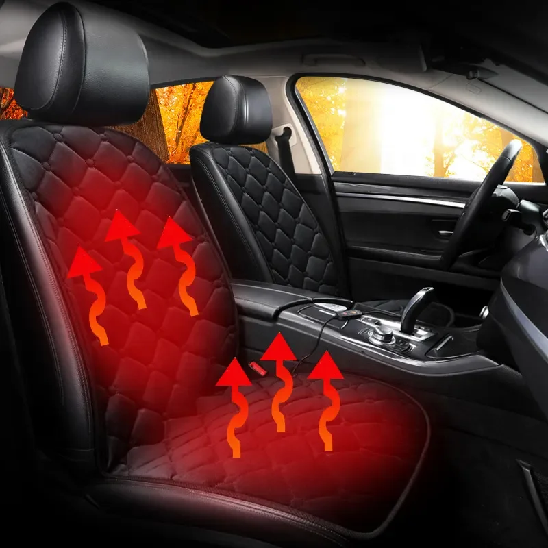 customization Breathable winter 12V electronic high low temperature car heating seat cover cushion