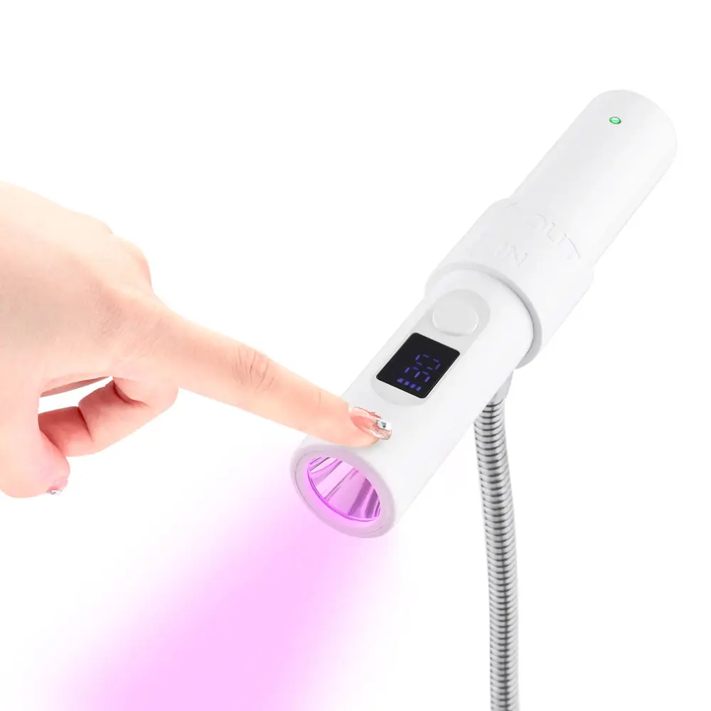 Rechargeable 9W Mini Uv Led Nail Lamp  Portable Cordless Touch Lamp Set Nail Polish Kit Gel Polish Set With Lamp