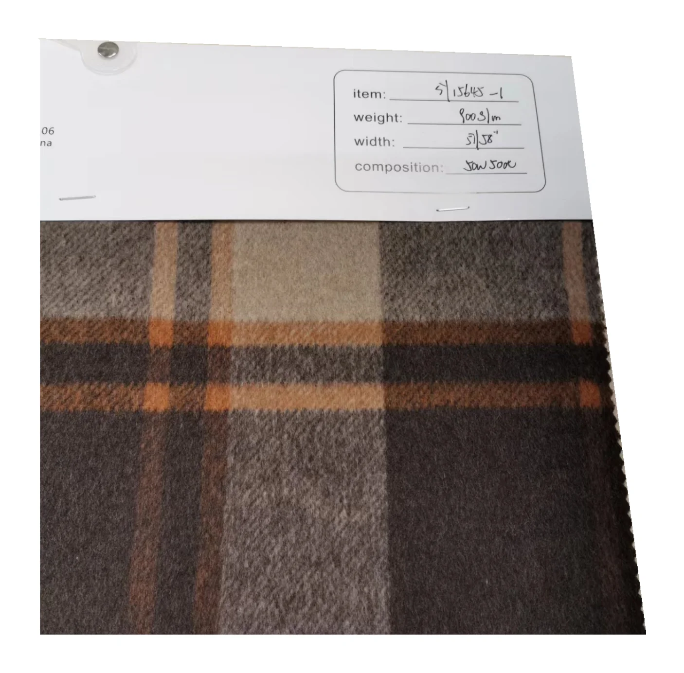 Woolen fabrics recycled wool woven coffee camel check fabric for women boys girls coats jackets fashionable  winter collection