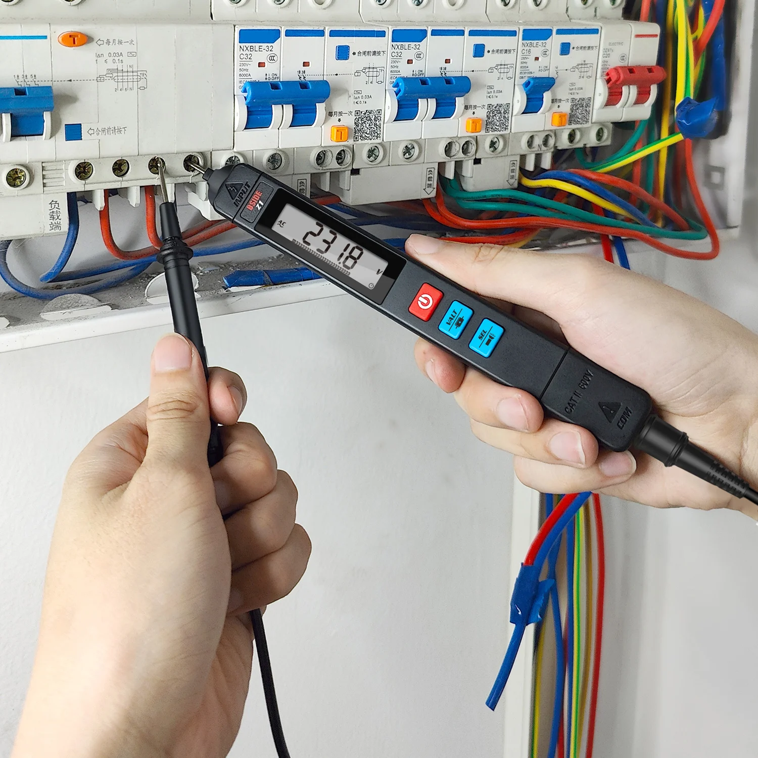 2022 BSIDE Z1 мультиметр NCV с проводом под напряжением непрерывность Ом Гц DC AC Электрический Ручной