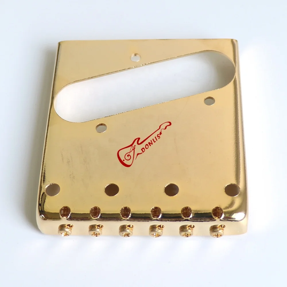 Donlis Brass Saddle Gold TL guitar Bridge for fixed and other 6 string electric guitar hardware wholesale