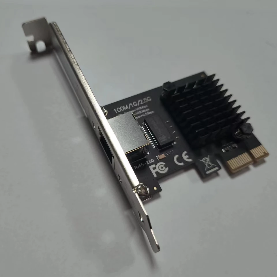 High quality pc 10/100/1000 mbps RTL pcie 1 gigabit network card Rtl8125  chip Single Port  for Desktop