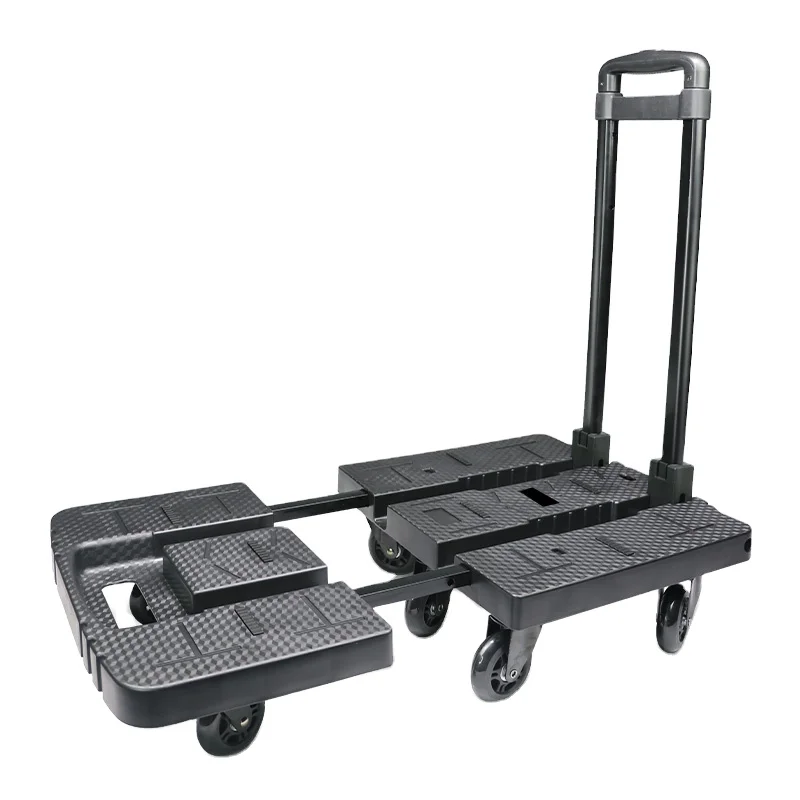 OEM ODM PP materials with seven Universal wheels trolley max loading 220 kg PU wheels furniture movers trolley