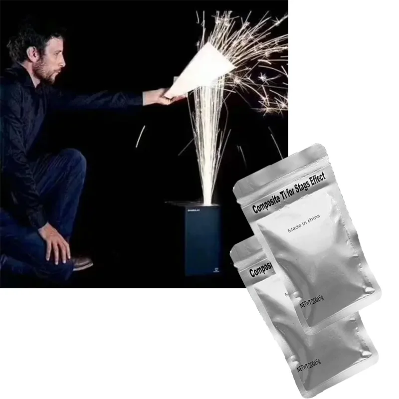 Cold fireworks machine stage effect powder composite titanium spark particle powder indoor/outdoor consumables powder