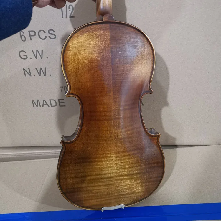 
Factory hot sale student solidwood violin for ebony pegs with high quality 